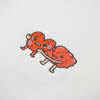 客製範例-電腦刺繡-圓領長袖刷毛大學T